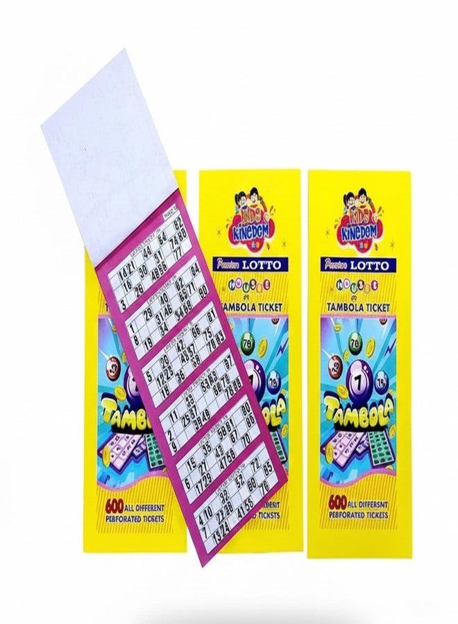 FRATELLI Tambola 1200 Bingo Tickets for Indoor Housie & Party Games (600 x 2 Tickets) - Image 2